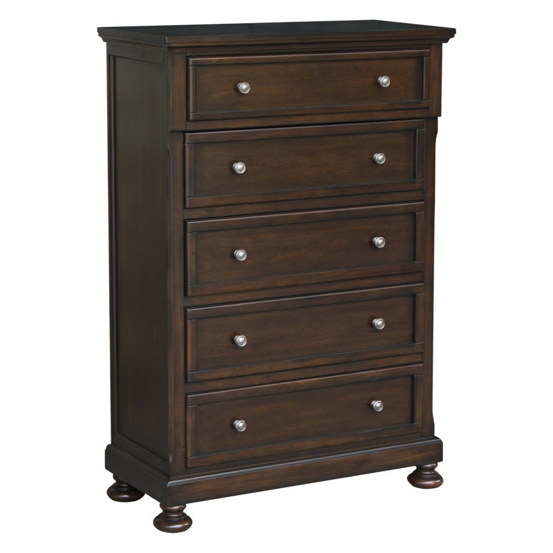 Lavenia 5 Drawer Chest, Brown