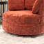 Fauteuil d'appoint pivotant avec repose-pieds de rangement-1025068747