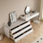Makeup Vanity with Light mirror,8 drawers,1 chair