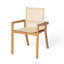 Chaises d'extérieur en filet beige: cadre solide pour le salon en bois 2 et siège confortable-975322427