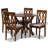 Andelle 5-Pc Dining Set in Grey Fabric and Walnut Finished Wood, 38.6'' H X 17.9'' W X 19.3'' D-1517813901