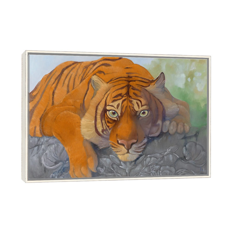 Regard, Cadre flottant blanc vieilli, H 26 po x l 40 po