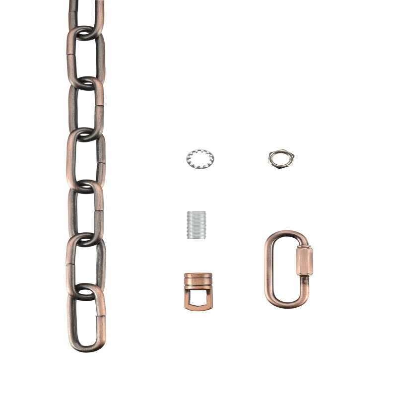 Bronze Heavy Duty 1-Foot Chain with Quick Link Connector