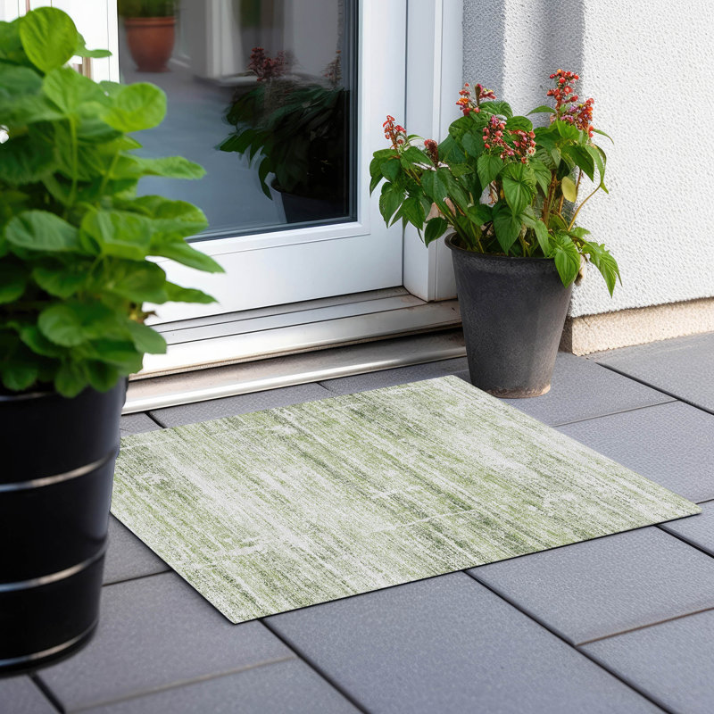 Mahaney Washable Abstract Rug, Rectangle 1'8" x 2'6"