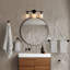 Ensemble de meuble-lavabo 23,25 po avec abat-jour en verre givré et quincaillerie de salle de bain Jeneil-205040042