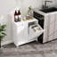 Armoire pour panier à linge Tilt Out, armoire de rangement pour salle de bain avec 2 paniers amovibles