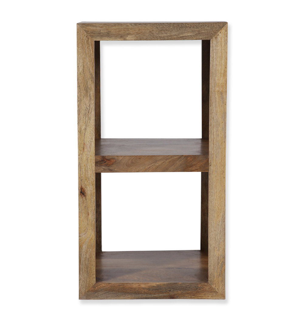 Beatrix 81cm H x 43cm W Solid Wood Cube Bookcase