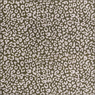 Tapis d'extérieur joyeux couleur mousse