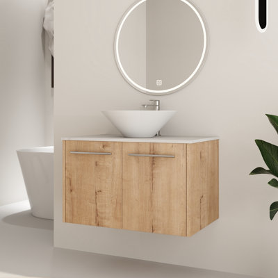 Ensemble de meuble-lavabo simple 30 po avec comptoir en céramique Beber
