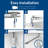 Bennett Round Toilet Seat, Slow Close Wood Seat, Secure Metal Hinges, Easy Install-102039939
