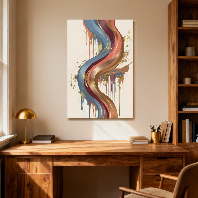 Abstrait abstrait, H 18 po x l 12 po