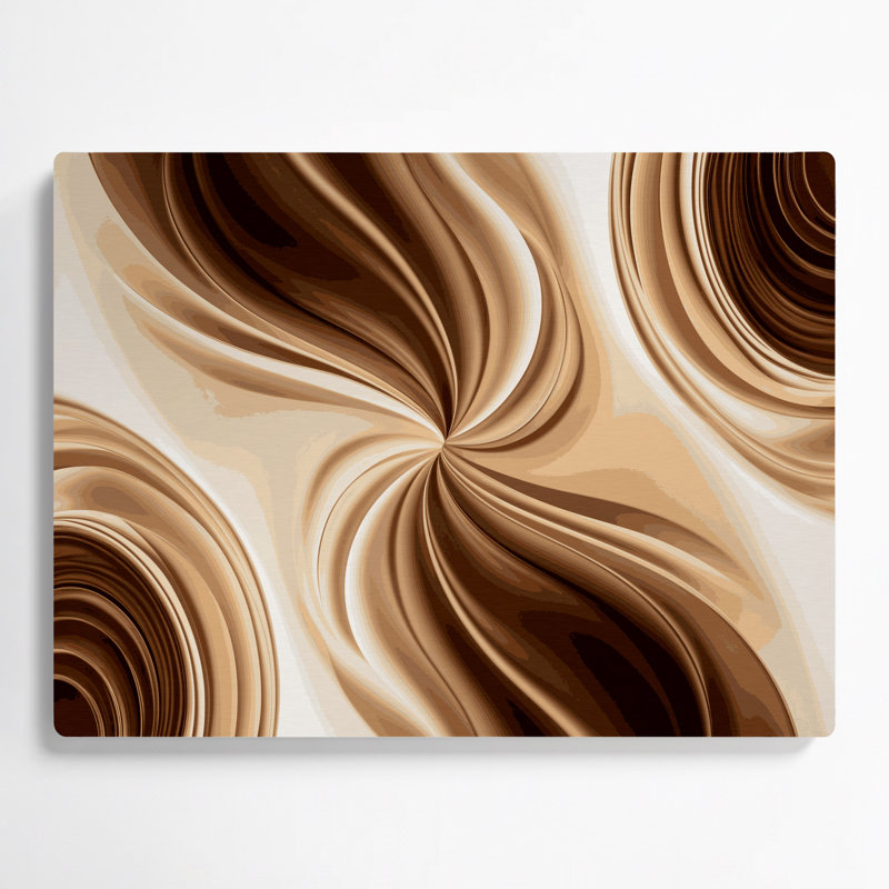 Gradient abstrait 59, art mural en métal beige, H 11 po x l 14 po