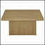 Ensemble de 2 tables basses modernes avec des formes sculpturales et des plateaux carrés volumineux, parfaits pour les espaces de vie sophistiqués