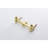 Wall Mounted Faucet Bathroom Sink - Gold Finish, Pop-Up Drainage System, Easy Water Control For Temperature Control, Drain Mechanism, Stainless Steel Finish-121552940