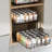2-Tier Spice Rack Organizer, Pull Out Spice Rack For Cabinet