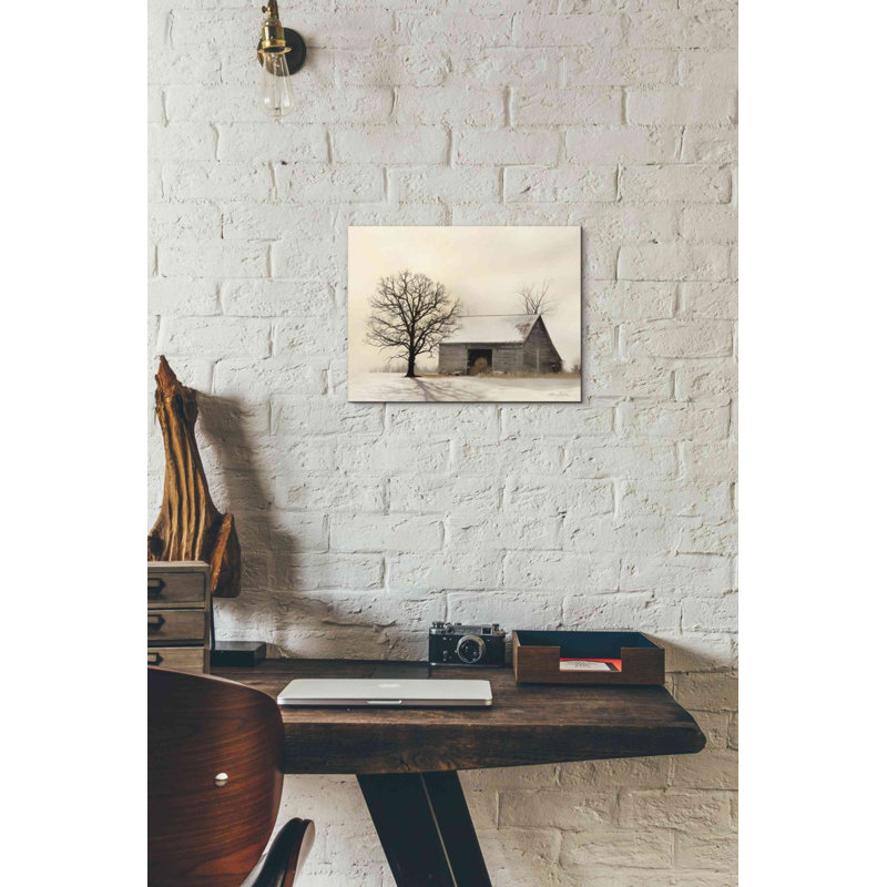 «Winter Shadows» par Lori Deiter, art mural sur toile, H 12 po x l 16 po x P 0,75 po