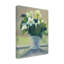 Art mural sur toile tendue - «Hellebores» Bley Hack pour décoration de salon, de chambre à coucher ou de bureau - 24 x 32