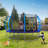 14FT Trampoline With Enclosure - Recreational Trampolines With Ladder-110423540