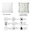 Feuilles d'eucalyptus sur fond blanc I - Coussin décoratif imprimé traditionnel-339325430