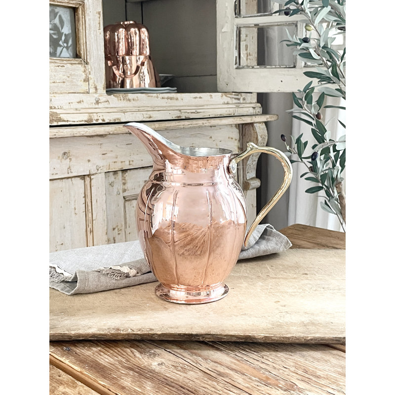 Vintage Inspired Copper Pitcher