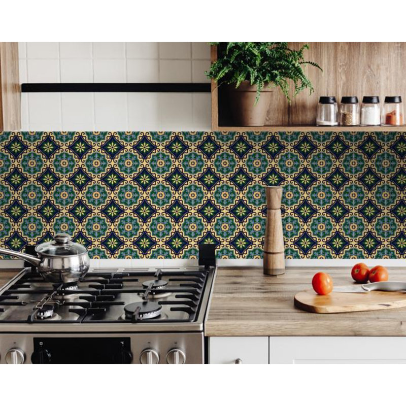 Carreau de mosaïque auto-adhésif en vinyle 4 po x 4 po