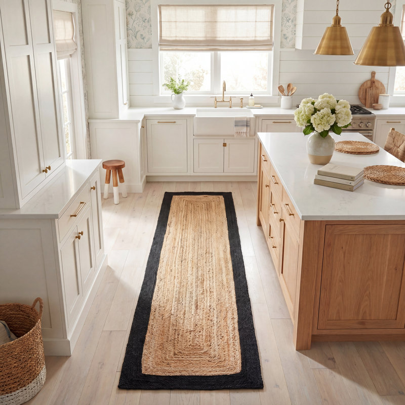 Middleton Flatweave Striped Indoor Rug, Round 6'
