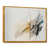 Toile avec cadre flottant or