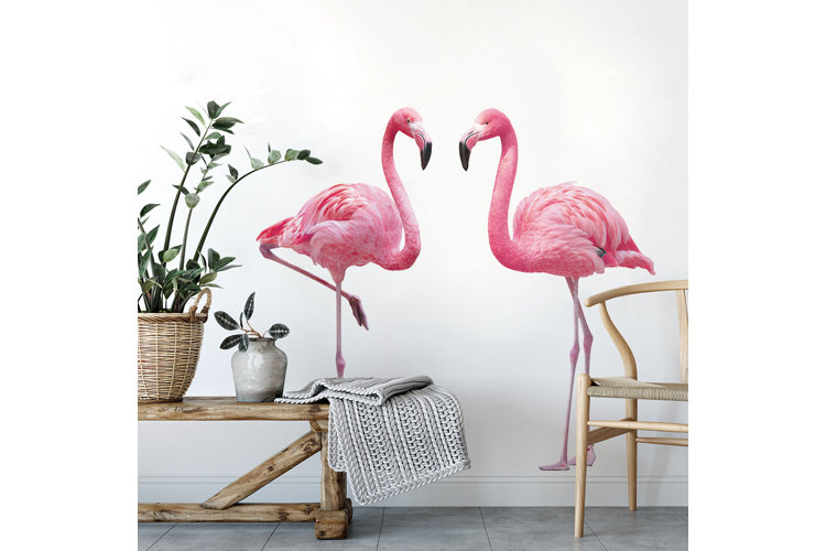 pink flamingo wall decals