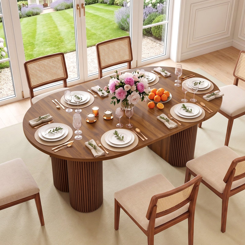 Table à manger extensible, Walnut