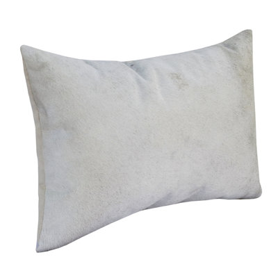 Aybar Textured Faux Leather Throw Pillow Cover