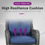 Ensemble de conversation à plusieurs chaises en rotin 8 pièces avec coussins et table d'appoint Schutt-597162994-597162992