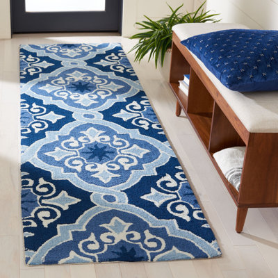 Blocher Hand Hooked Performance Geometric Rug
