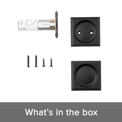 Square Passage Pocket Door Hardware