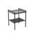 Gaeton Glass Top End Table