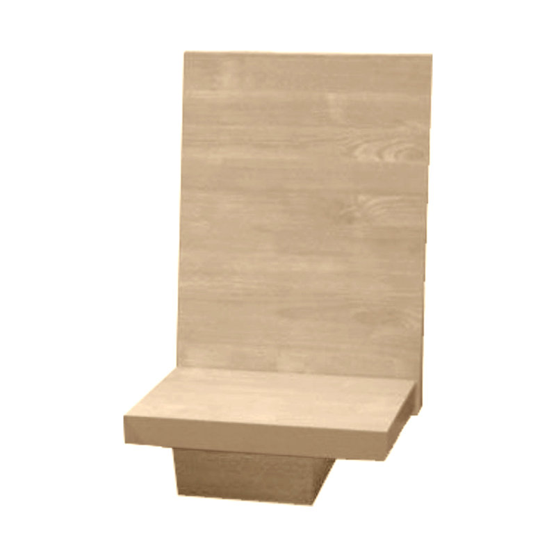 Table de chevet avec panneau arrière