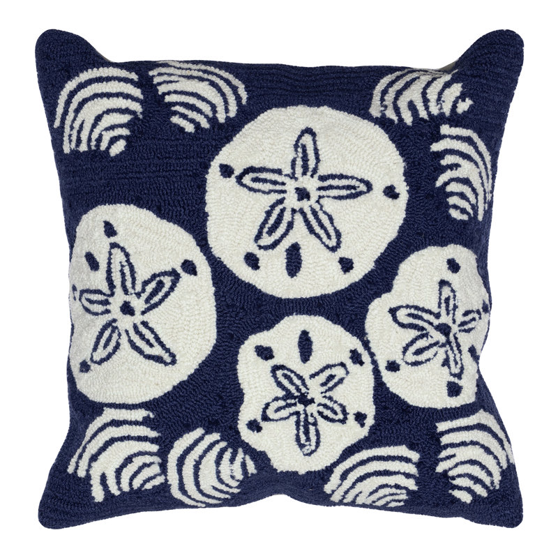 Navy and White Nautical Animal Print Throw Pillow Set