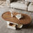 Ancient style creative oval coffee table-106550736