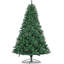 Arbre de Noël artificiel en sapin naturel en PVC pliable 7,5 pi avec support en métal pliable-1449302393