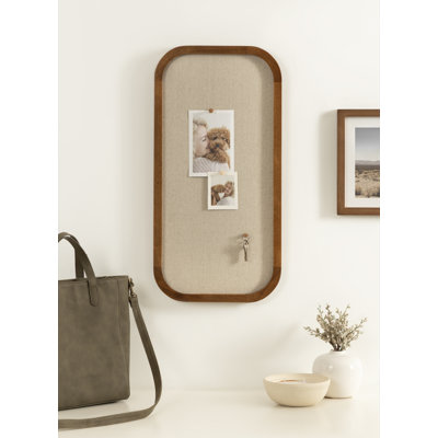 Panneau rectangulaire arrondi en bois
