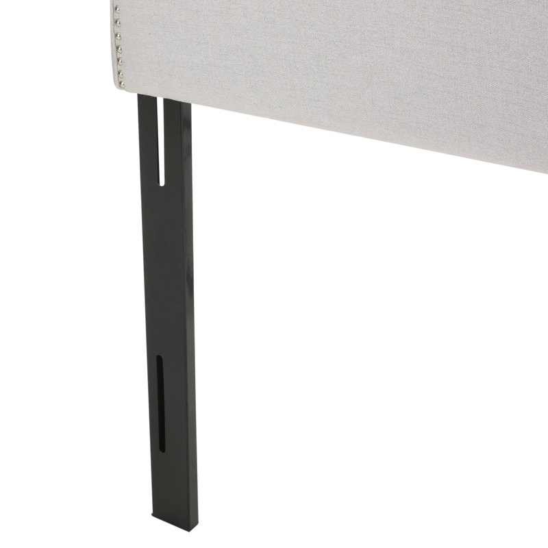 Bed Frame With Headboard, Gray