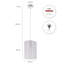 Powellville 1-Light Cylinder Pendant-663548238-663227078