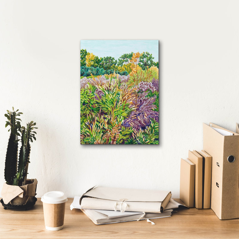 «Ny Littletree Goldenrod» par Andrea Strongwater, art mural sur toile, H 16 po x l 12 po x P 0,75 po