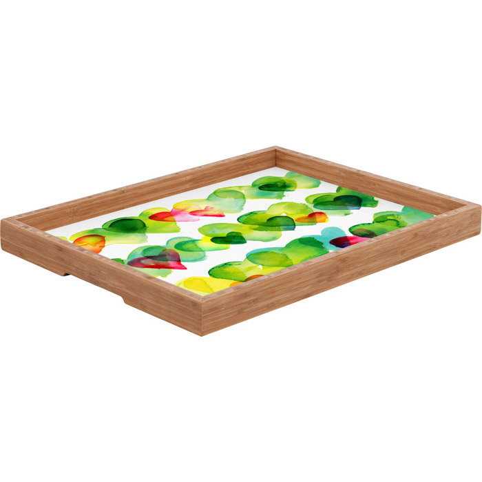 Plateau de table repose-pieds/café hearts
