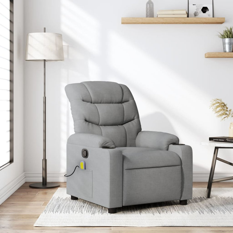 Fauteuil de massage, Polyester gris clair