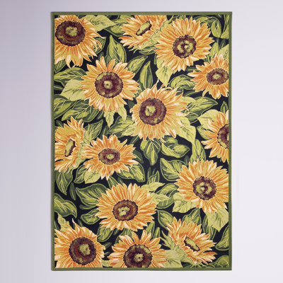 Tapis intérieur / extérieur Akera Sunflowers