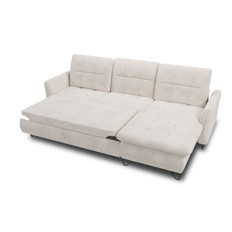 Fiesta Corner Sofa 3 seater with sleeping function, Right Hand Facing, Beige