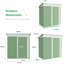 5 ft. W x 3 ft. D Metal Overlap Pent Storage Shed -814556478
