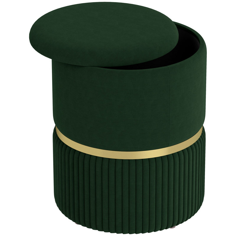 Aireonna Accent Stool, Green