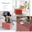 Geometric Trapezoid Ottoman Floor Cushion-1576430745