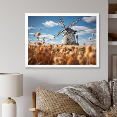 Orange Orange Mills In Holland Harvest II, reproduction d'art sur toile